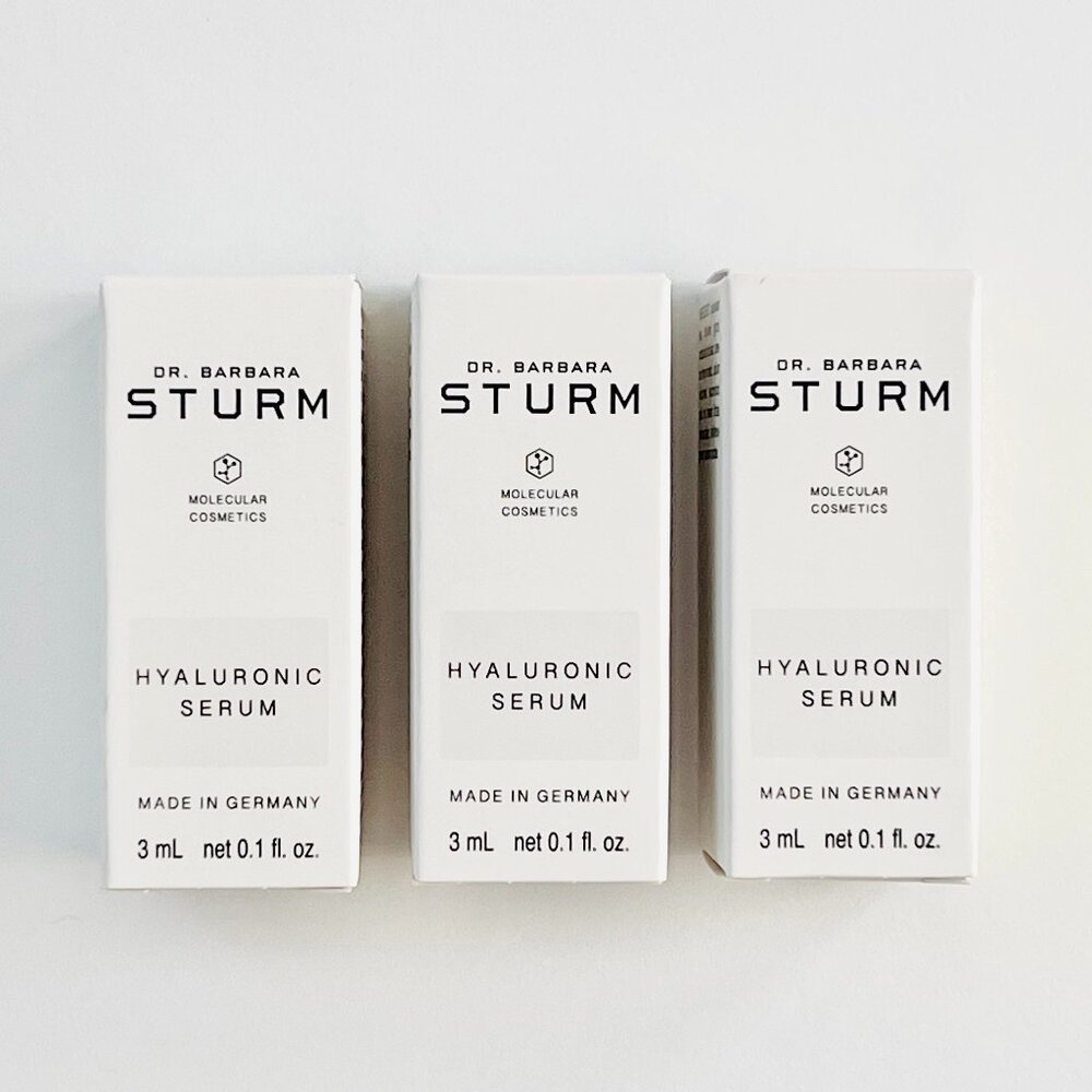 DR. BARBARA STURM Hyaluronic Serum Mini 3 ML x 3 Bottles NWT
